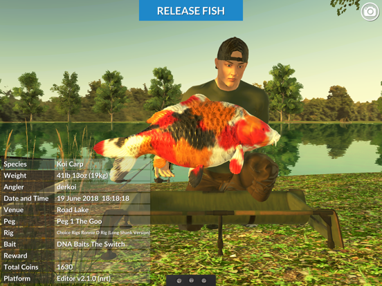 Carp Fishing Simulator iPad app afbeelding 1