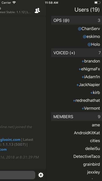 Igloo IRC screenshot-3