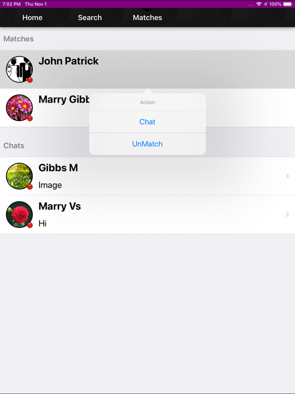 Dating App Dating My Partner iPad screenshot