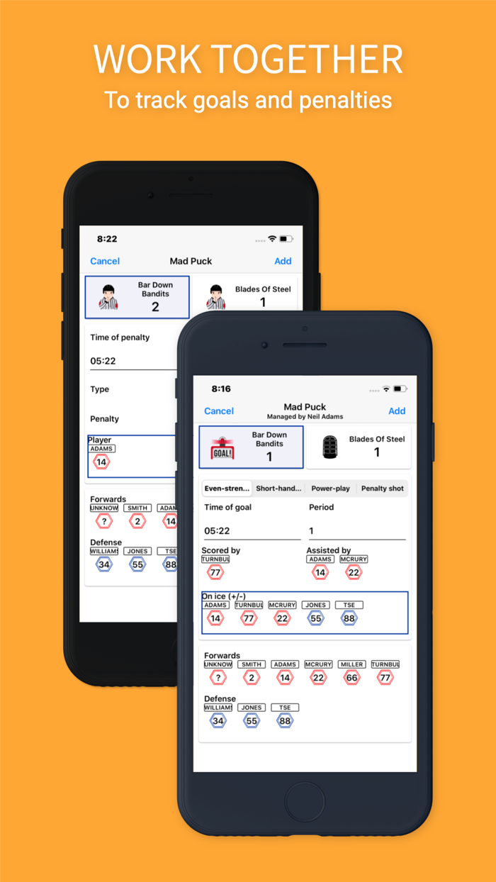 Mad Puck - Hockey Team Manager