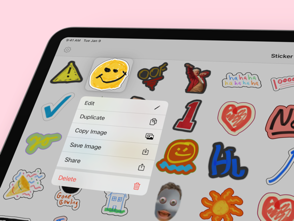 Screenshot #5 pour Sticker Doodle - draw stickers