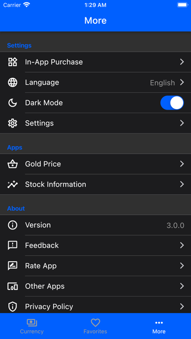 Exchange Rates - THB Currency Screenshot