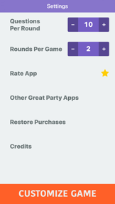 Trivia Party! Team quiz game screenshot