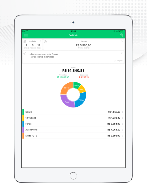 Go2Calc - Cálculo Trabalhista