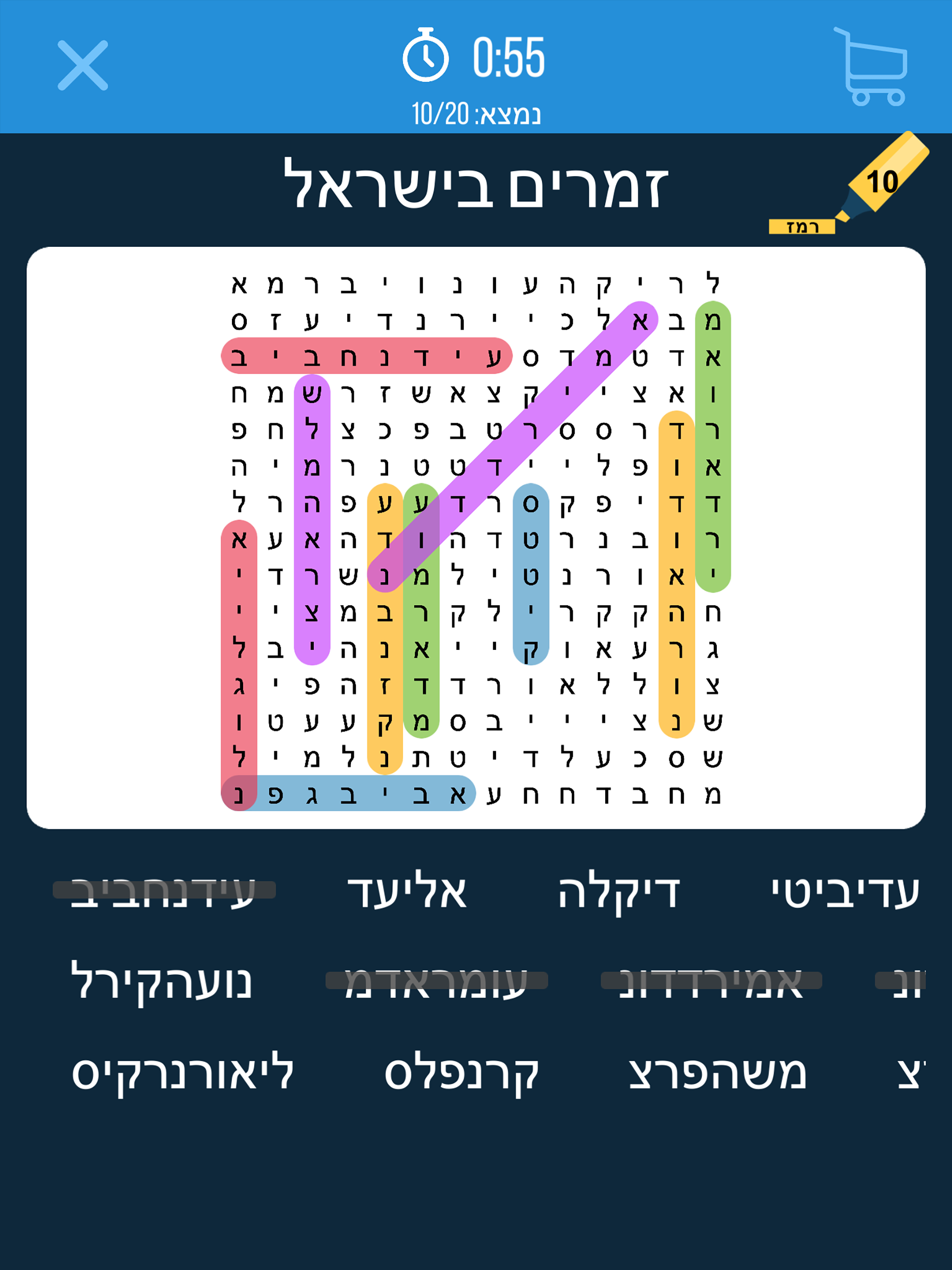 התפזורת - תפזורת מילים