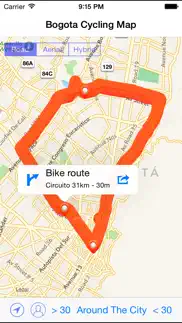 How to cancel & delete bogota cycling map 1