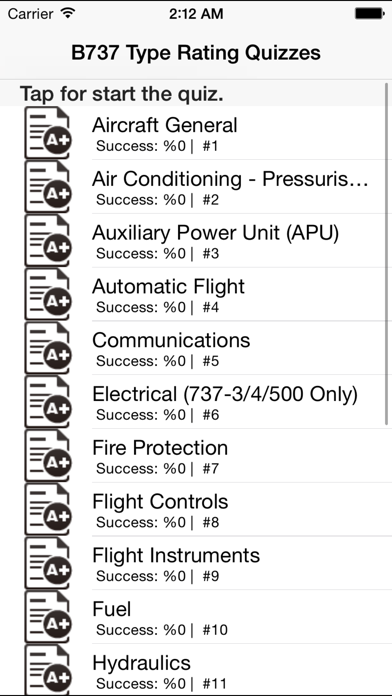 How to cancel & delete Boeing 737-300/400/500/NG Type Rating Exam Quizzes from iphone & ipad 1