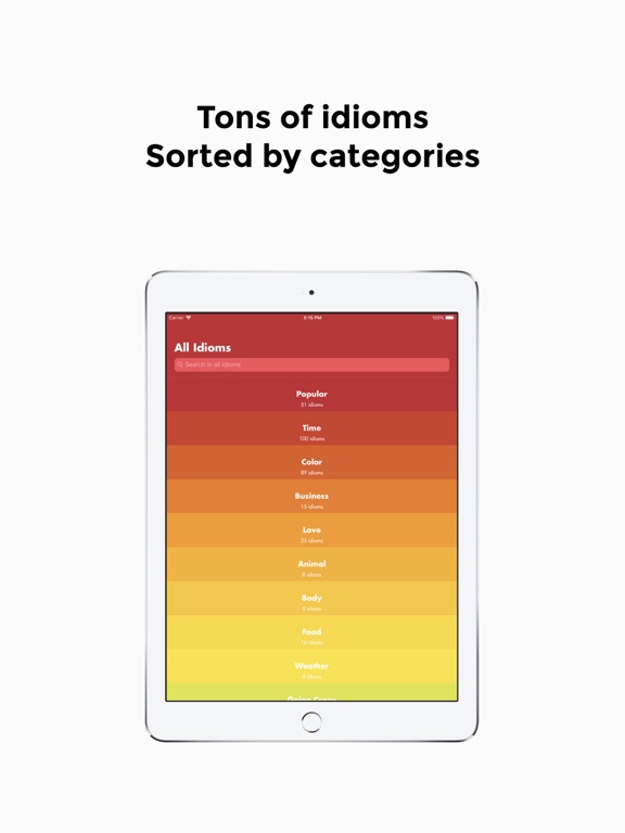 Screenshot #4 pour English Idioms App