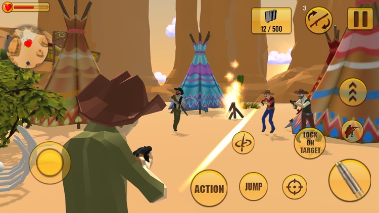 Western Cowboy Gang Shooting