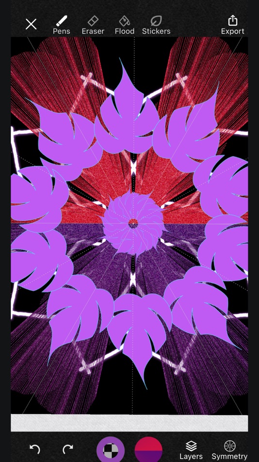 #2. Mandala Maker: symmetry doodle (iOS) 由: Damien Bell