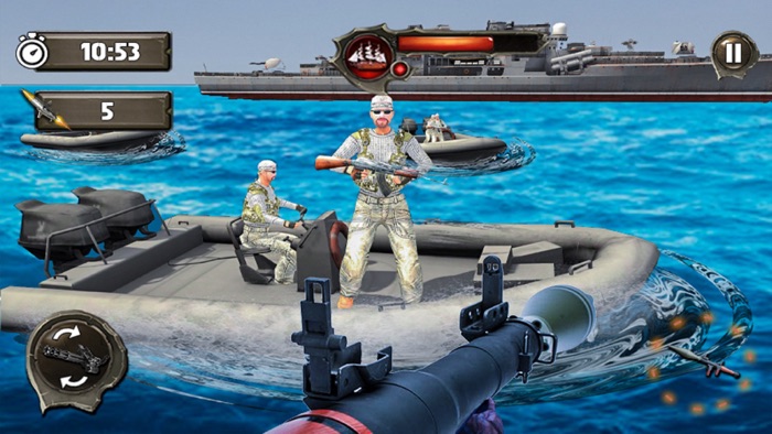 美军机枪手战斗