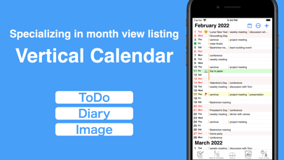 Screenshot #1 pour Vertical Planner:Calendar,Todo