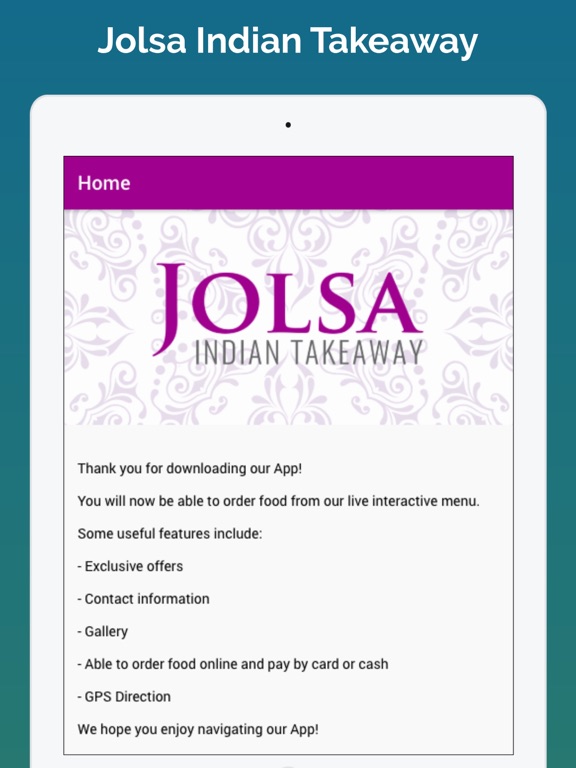 Screenshot #4 pour Jolsa Indian Takeaway