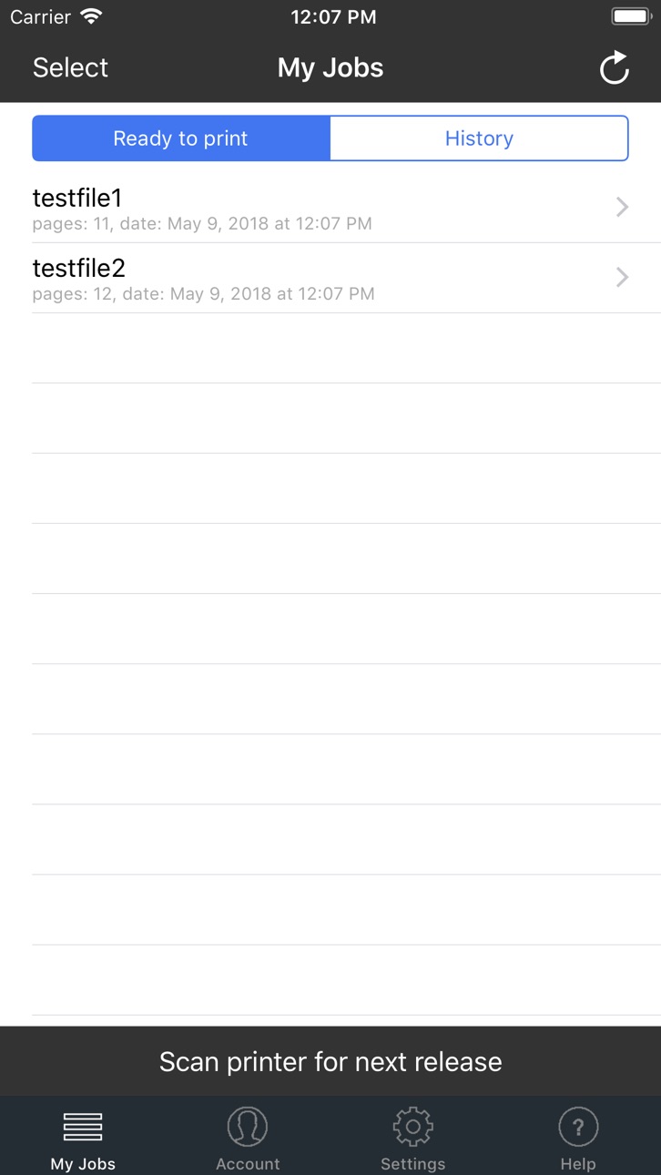 iPhone screenshot