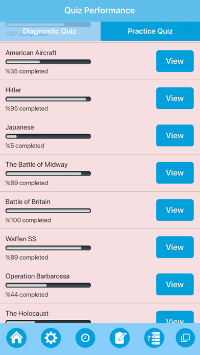 World War II History Quiz Screenshot