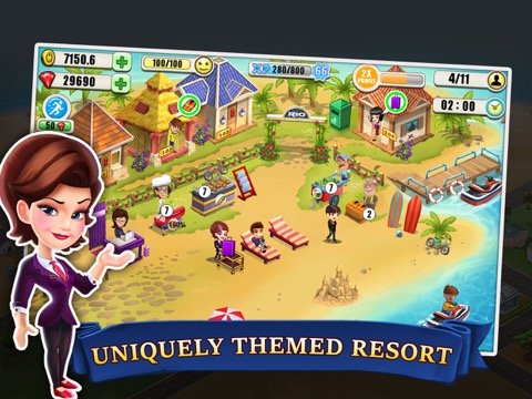 Resort Tycoon-Hotel Simulationのおすすめ画像2