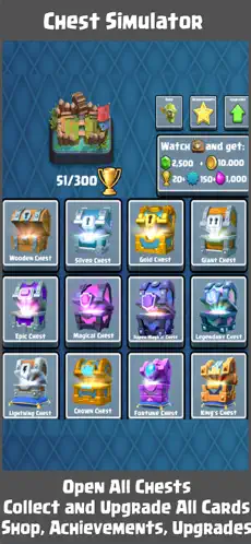 Captura de Pantalla 1 Chest Simulator Clicker for CR iphone