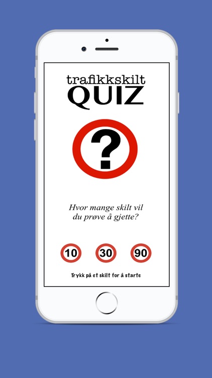 Trafikkskilt Quiz: Norge