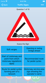UK Road Signs: Test and Theory screenshot