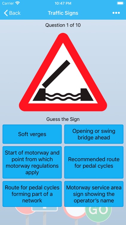 UK Road Signs: Test and Theory