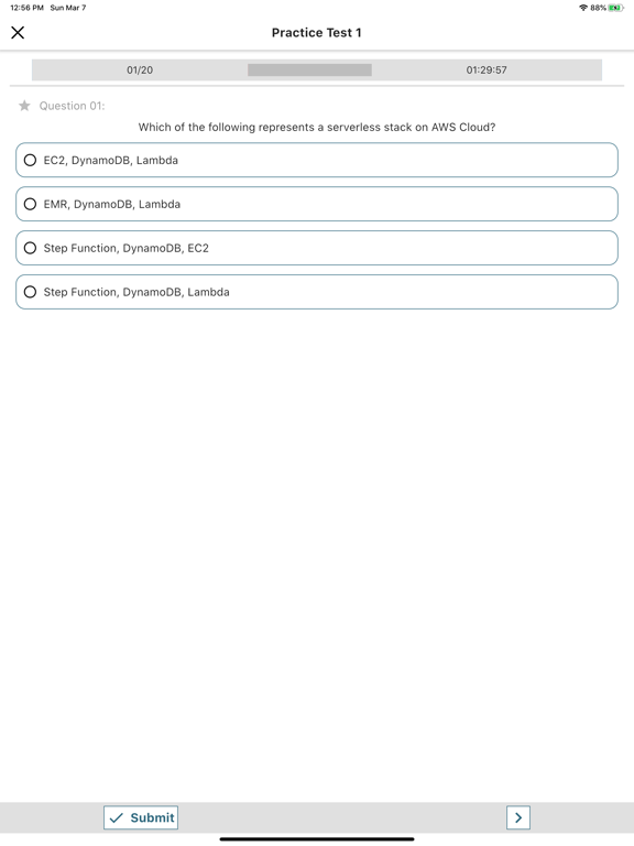 AWS CLF-C01 Certification Exam iPad screenshot 4 - Education app