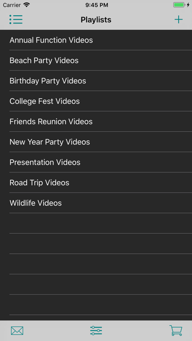 Cam Video Playlist Screenshot