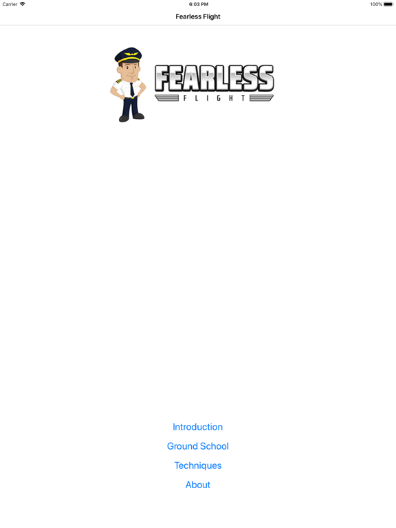 Fearless Flight iPad screenshot 1 - Travel app