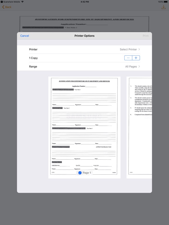 iPad Image of Document Navigator