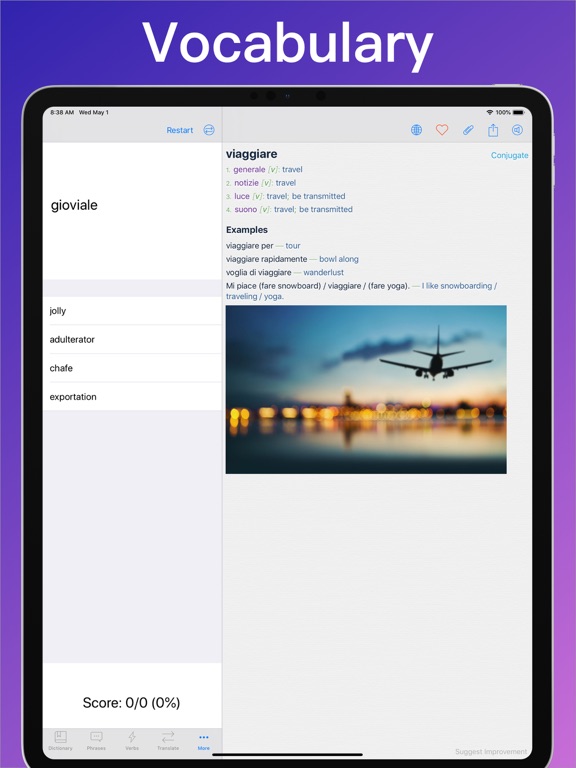 Italian Translator + iPad screenshot 6 - Education app
