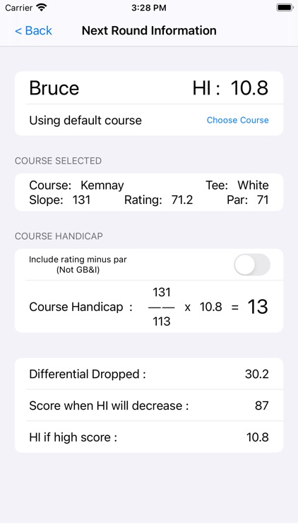 Golf Handicap Companion screenshot-6