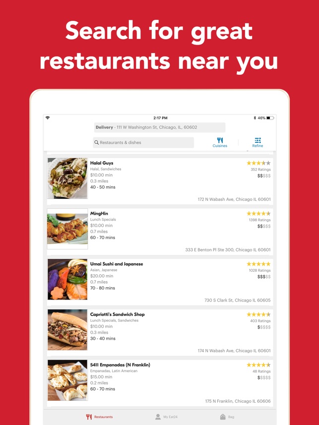 eat24 food delivery on the app store eat24 food delivery on the app store
