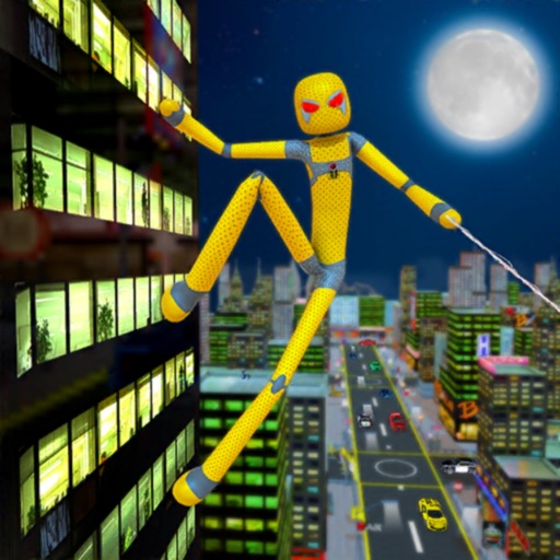 Stickman Rope Super Spider 3D iOS App