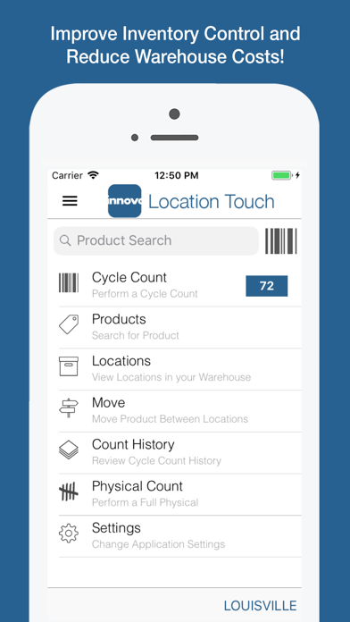 Innovo Location Touch Screenshot