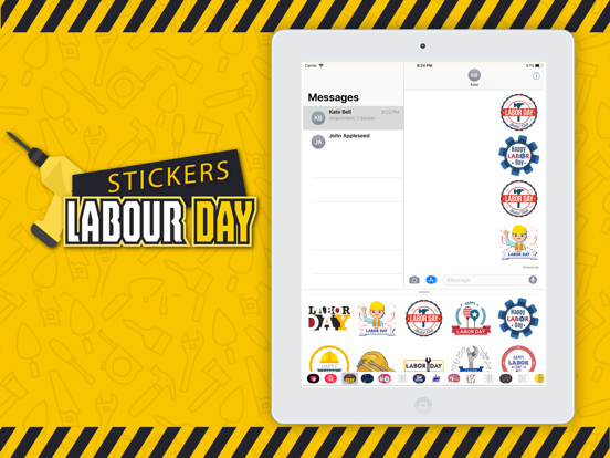 Screenshot #4 for Labor Day Emojis