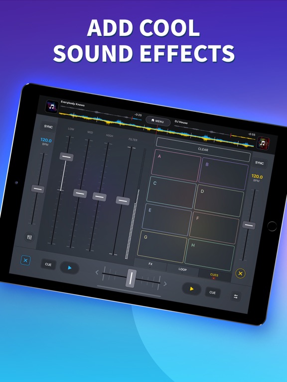 iPad Image of DJ it! Music Mixer・Virtual Pad