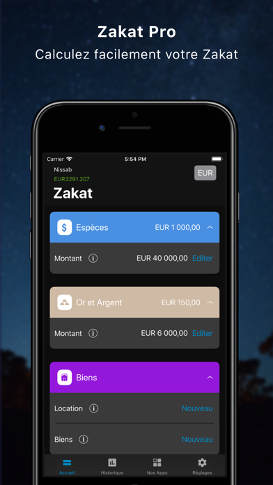Screenshot #1 pour Zakat Pro pour Muslim