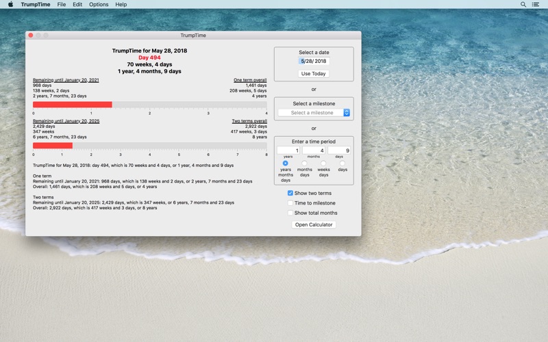 Screenshot #1 pour TrumpTime Date Calculator