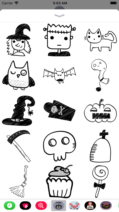 Halloween Sketch Elements Screenshot
