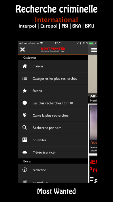 Screenshot #2 pour Most Wanted App