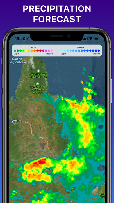 RAIN RADAR °- sky weather NOAA Screenshot