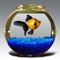 Relax and enjoy watching graceful goldfish explore your iPad or iPhone screen