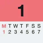 Week numbers with widget App Contact