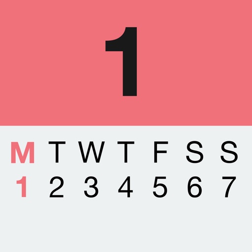 Week numbers with widget icon