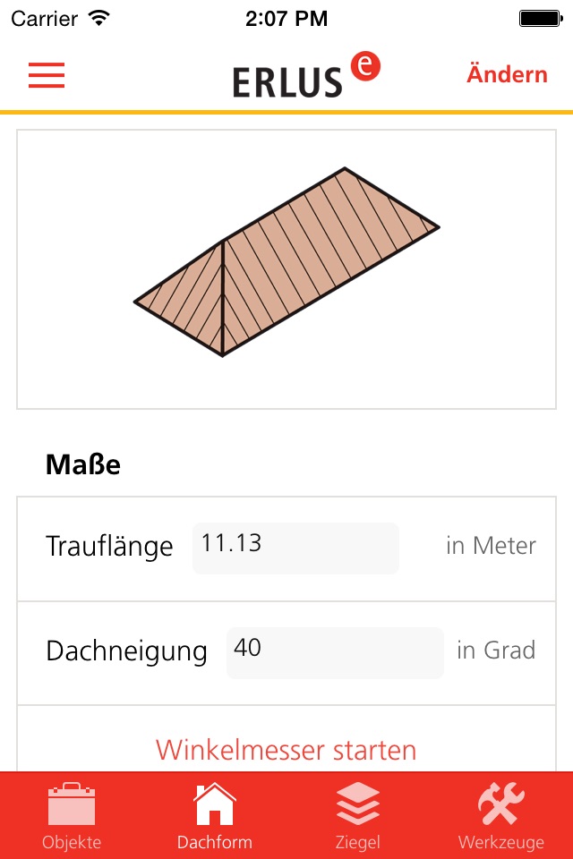 ERLUS Profi-App Dach screenshot 4