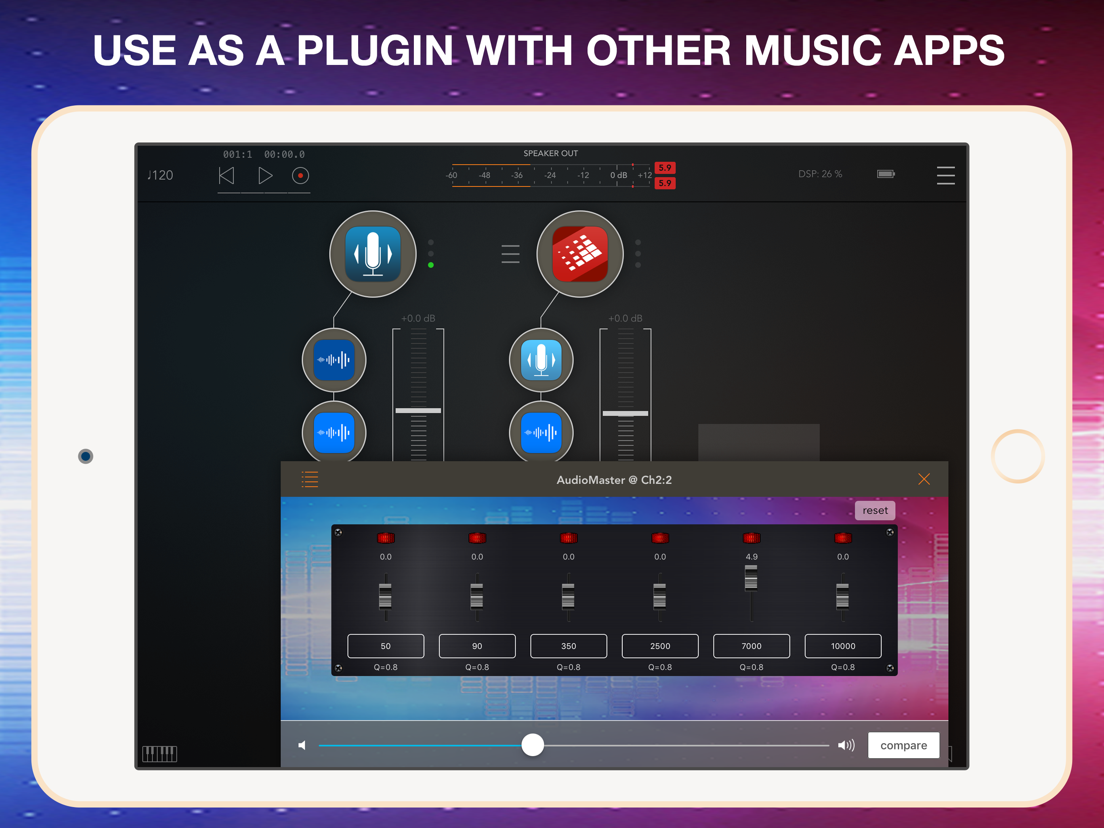 AudioMaster Pro Mastering DAW App voor iPhone, iPad en iPod touch