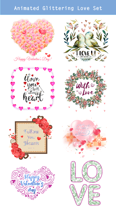 Happy Love Stickers - Animated Screenshot