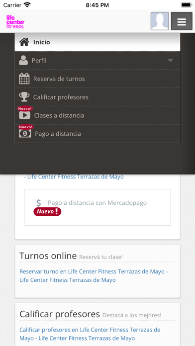 Life Center Fitness Screenshot