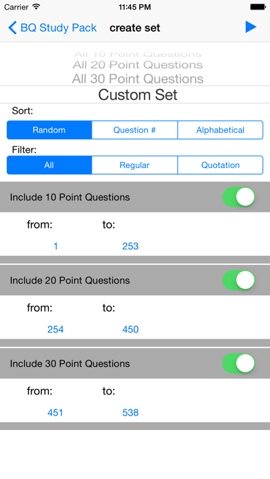 Bible Quiz Study Pack Screenshot