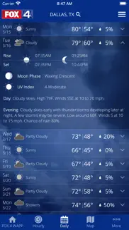 fox 4 dallas-ftw: weather iphone screenshot 2