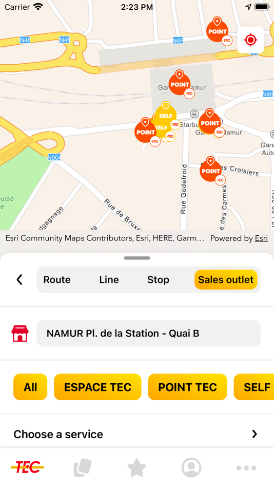 #8. TEC (iOS) 由: Operateur de Transport de Wallonie SA